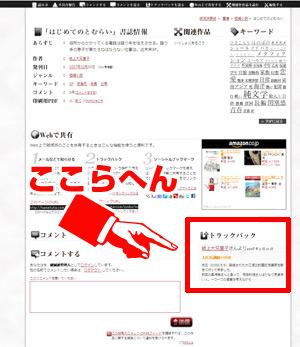 トラックバックの例 トラックバックの例